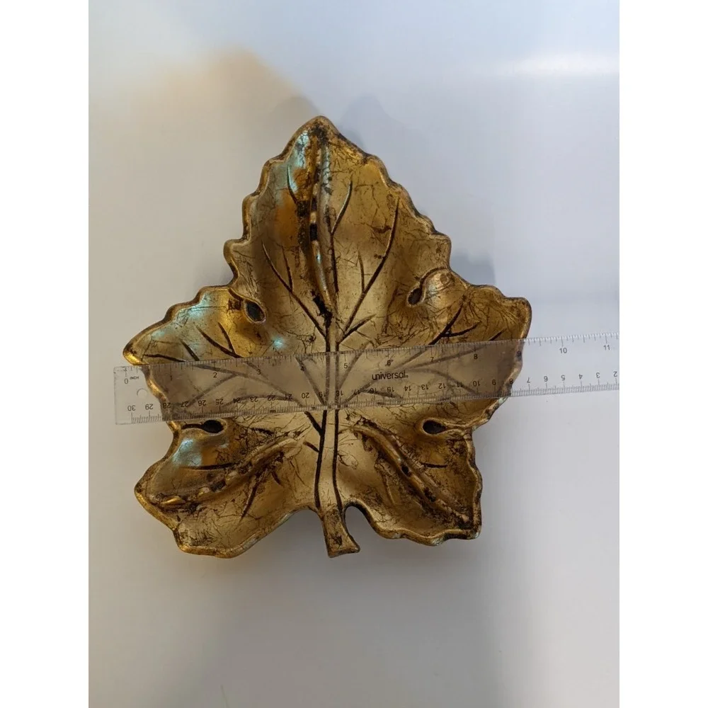 Golden Leaf Vintage Ash Tray